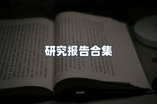 研究报告合集